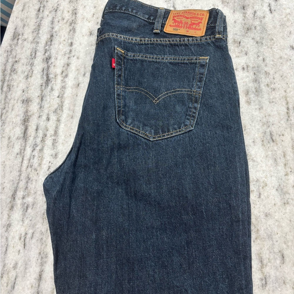 Levi's Men's Dark Blue Straight Jeans